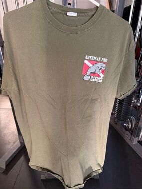 Port and Company Olive Green Diving Center Graphic Tee